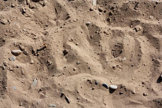 sand with pebbles in the background