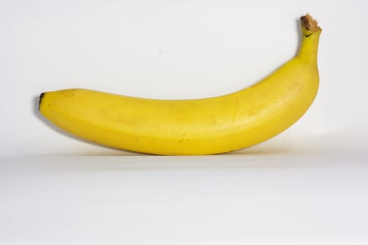 Ripe banana isolated on white background 