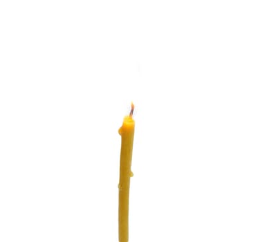 Candle isolated on white background 