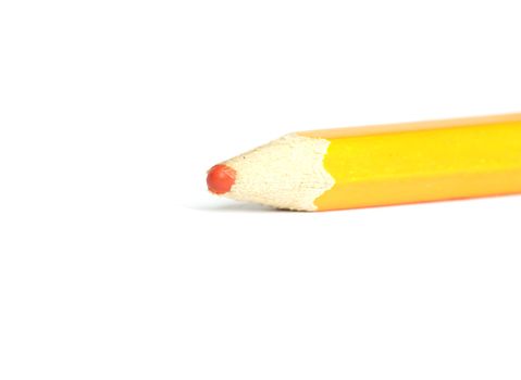 orange pencil. Macro