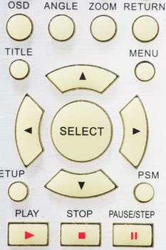 DVD remote. Macro