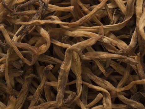 close up of dried daylily food background