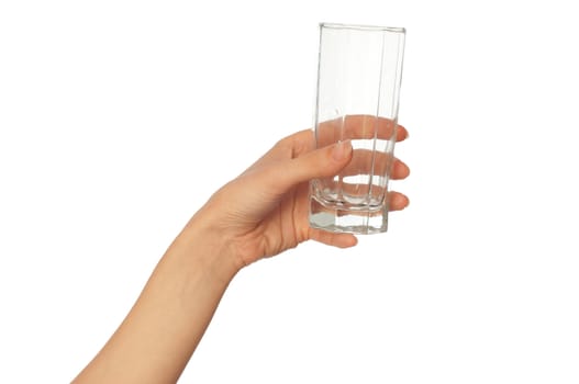 woman giving a glass with water to patient