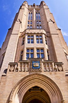 Yale University Sheffield Scientific School Building Ornate Victorian Tower New Haven Connecticut