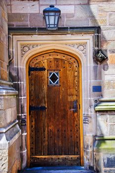 Yale University Doorway, Old Wooden Door, New Haven Connecticut