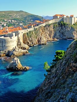 Fort Bokar and Old town of Dubrovnik, Croatia