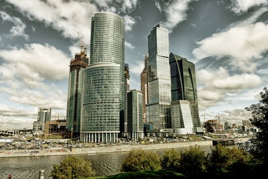 Moscow modern business center "Delovoi mir" taken August 2012