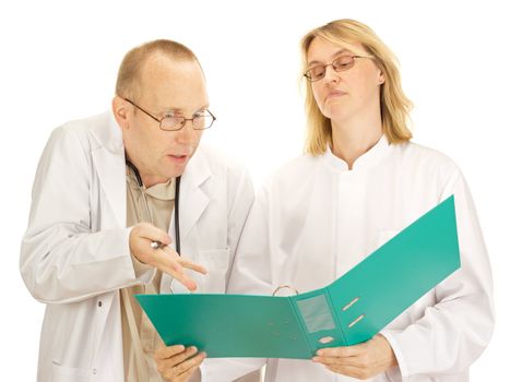 Two doctors arguing