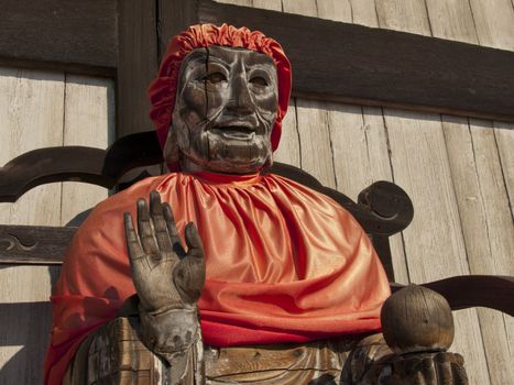 Binzuru Pindola wooden statue