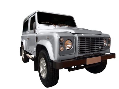 4x4 off road vehicle isolated on white