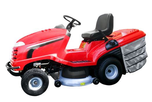 Lawnmower isolated on white background