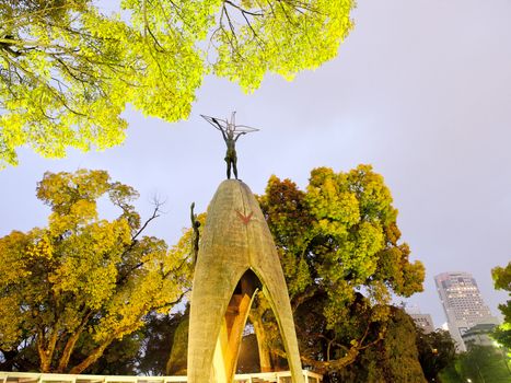 Children's Peace Monument in Peace memorial park, Hiroshima, Japan
