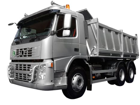 Heavy truck isolated on white background