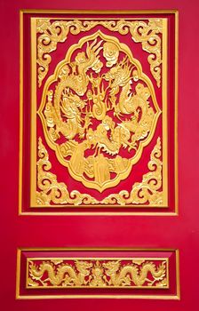art on door chinese style