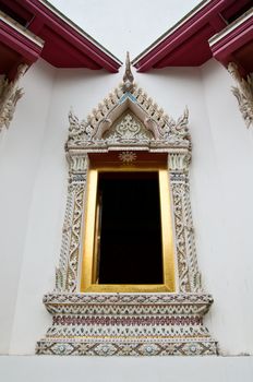 ancient art window temple thai