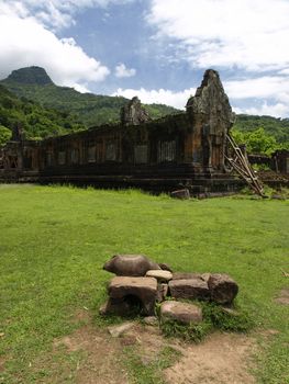 Khmer Temple of Vat Phou, Southern Loas