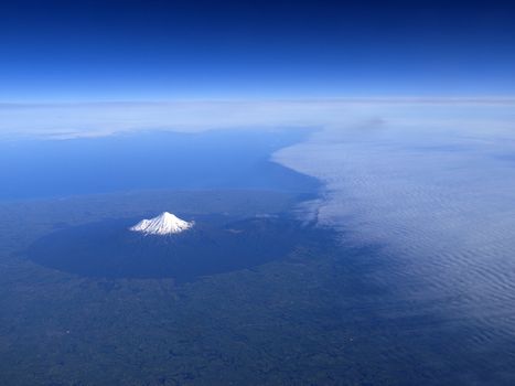 Mount Taranaki or mount egmont on North Isaland of New Zealand.