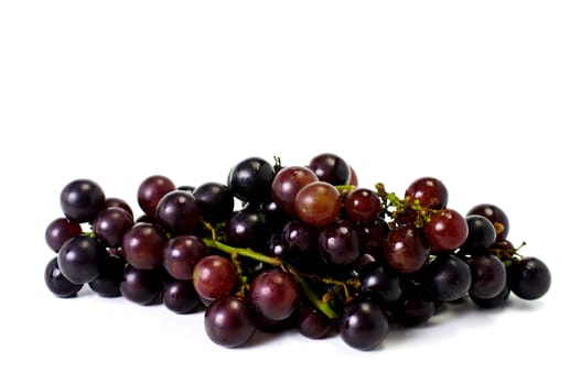 Grape on white background, Fruit isolated