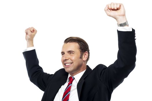Picture of a great achiever. Businessman of the year
