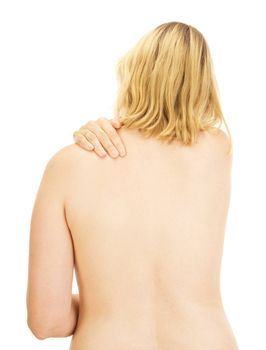 Woman having a backache