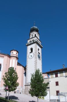 church in levico terme north Italy trentino area