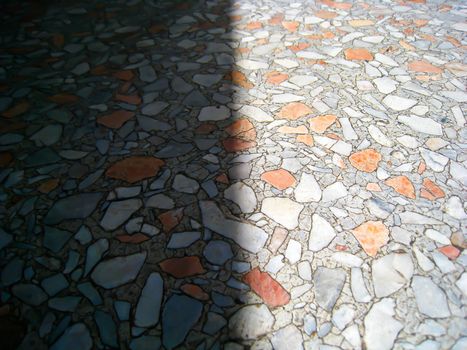 Shadow and hilight of marble floor