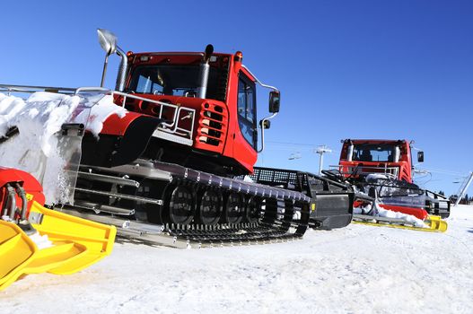 Ratrak, grooming machine, special snow vehicle 