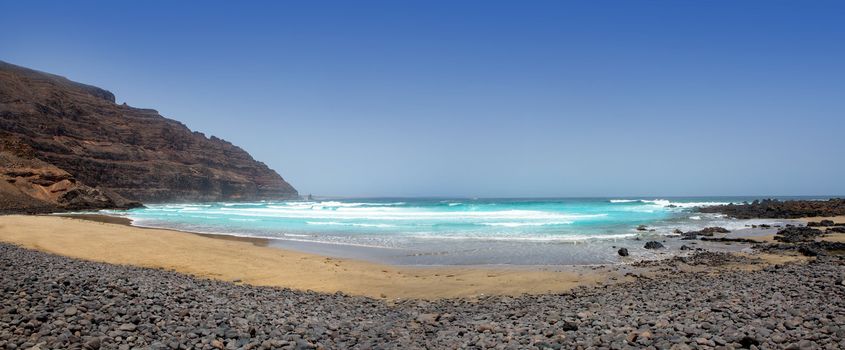 Lanzarote Orzola Playa la Cantera beach in canary Islands