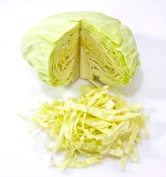 cabbage isolated on white background