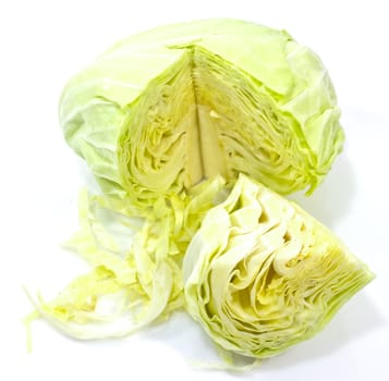 cabbage isolated on white background