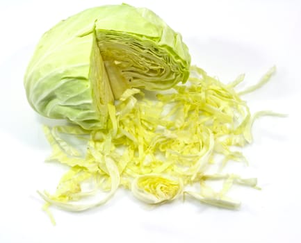 cabbage isolated on white background