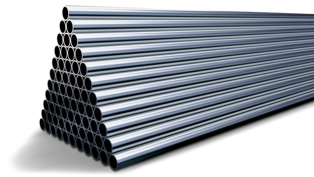 tubes made of rare earth alloys for high-tech production of drugs in shape of a pyramid folded at stock