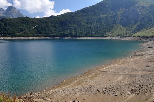 The hydroelectric basin of Morasco, Formazza, Italy