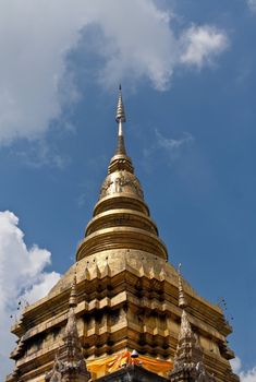 Wat Phra Chedi towel, Bang Pa Sang, Lamphun, Thailand.