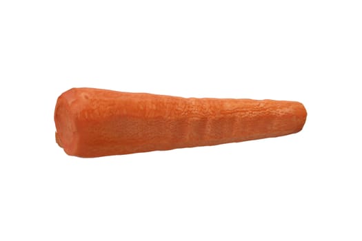 Peel the carrots. On a white background. included clipping path.