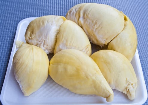Durian golden fruit. Fruit of Rayong, Thailand.