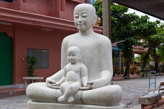 Mother and Sun statue, Rayong, Thailand.