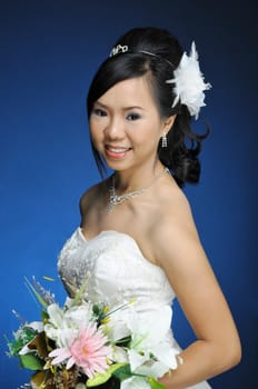 bride in studio