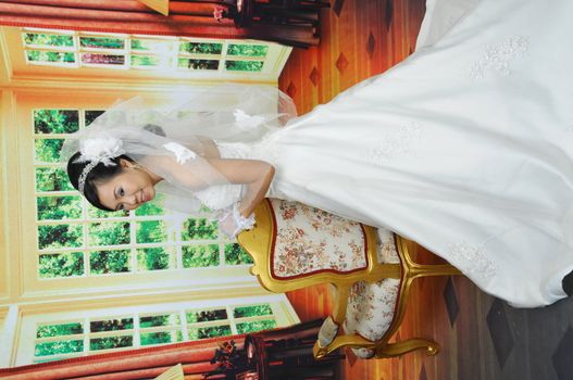 bride in studio