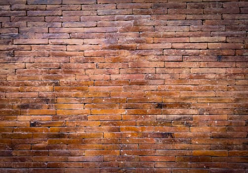 Texture and pattern of old brick wall