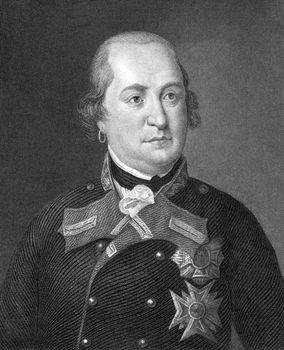 Maximilian I Joseph of Bavaria (1756-1825) on engraving from 1859. King of Bavaria during 1806-1825. Engraved by unknown artist and published in Meyers Konversations-Lexikon, Germany,1859.