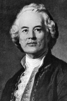 Christoph Willibald Gluck (1714-1787) on engraving from 1908. German opera composer of the early classical period. Engraved by unknown artist and published in "The world's best music, famous compositions for the piano. Volume 4", by The University Society, New York,1908.