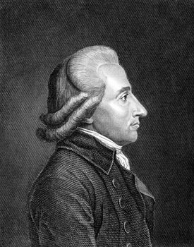 Emmanuel Joseph Sieyes (1748-1836) on engraving from 1859. French Roman Catholic abbe, clergyman and political writer. Engraved by unknown artist and published in Meyers Konversations-Lexikon, Germany,1859.