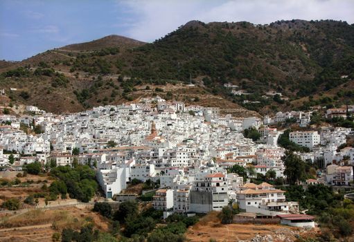 nice little white village in andalusia spain
