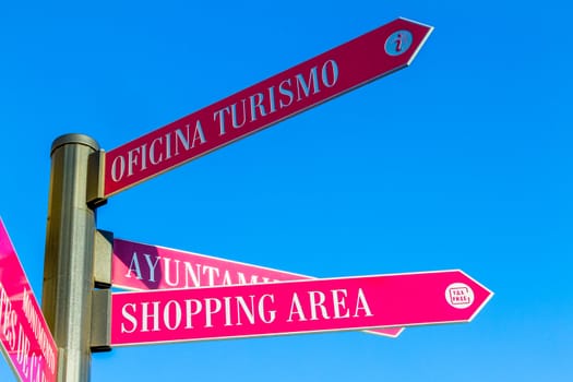 Group of addresses in a directional sign