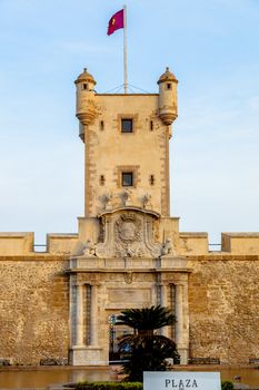 Outer walls that separate the old quarter and the modern zone of the city of Cadiz, Spain