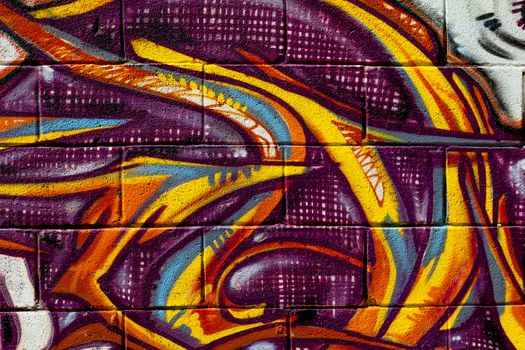 PUERTO REAL, CADIZ, SPAIN-JUL 15: Graffiti of unidentified artist on the first tournament of Graffiti of Puerto Real on Jul 15, 2011, in Puerto Real,  Spain