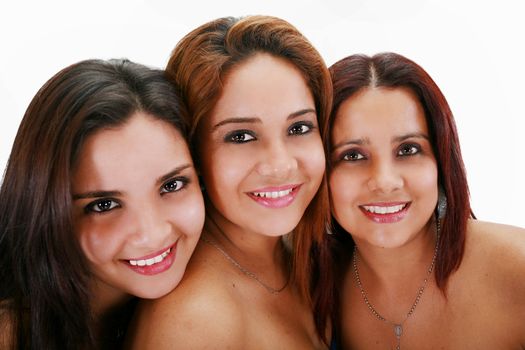 Portrait of three young women