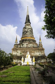 Wat Yai Chai Mongkhon temple in Ayuthaya Province, Thailand 