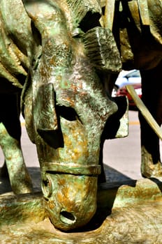 Horse statue texas